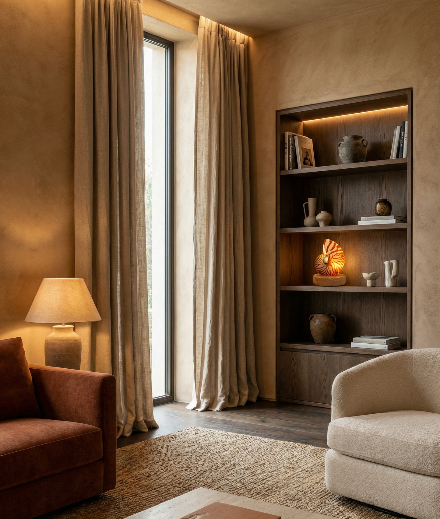 Nautilus Shell Lamp - Small